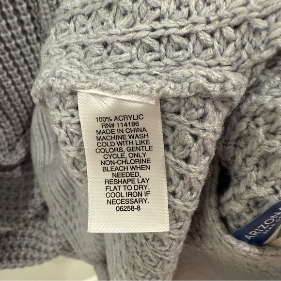 Arizona Jean Company Women's Gray Crewneck Sweater Size XL Fall Winter Cozy NWT - Picture 7 of 9